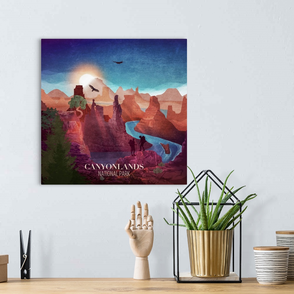 A bohemian room featuring Canyonlands