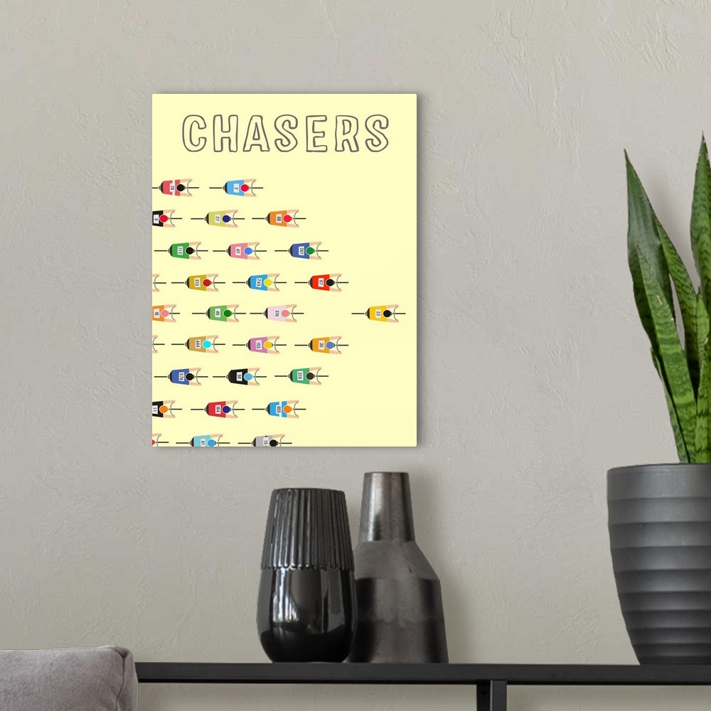 A modern room featuring Chasers