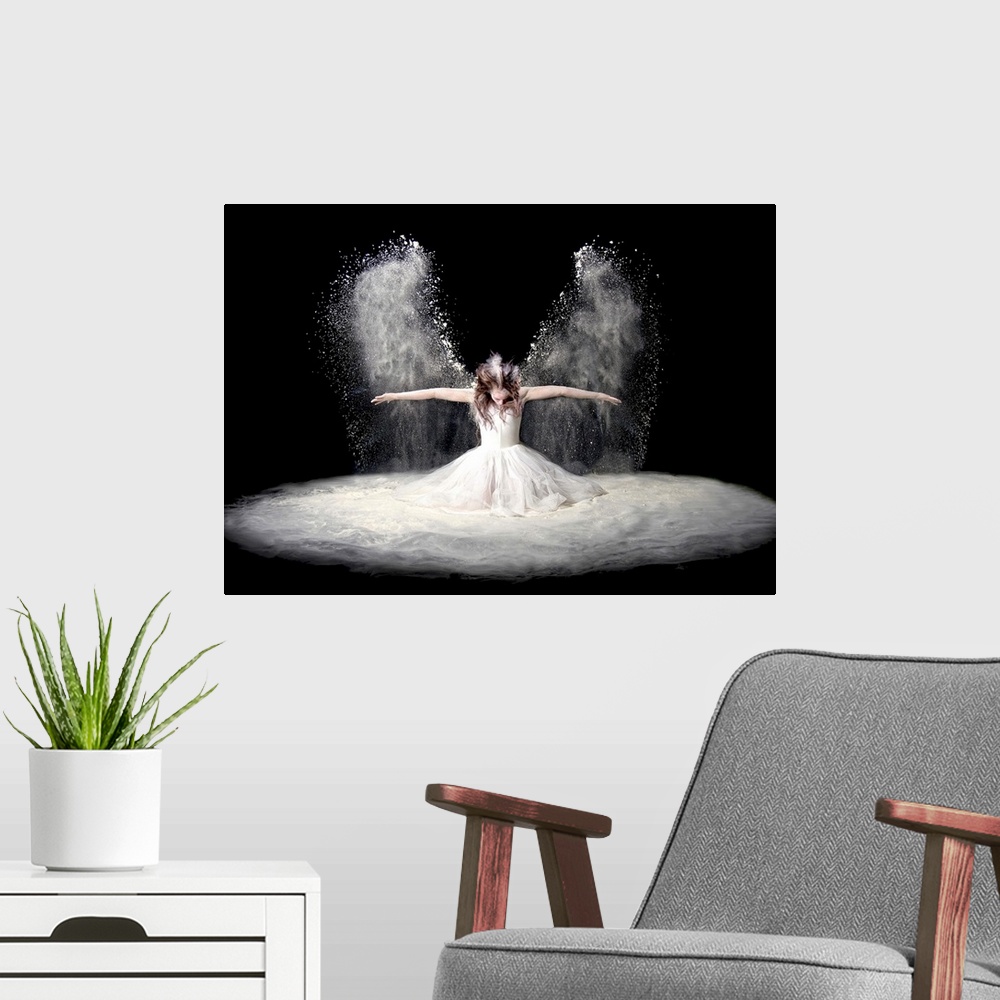 A modern room featuring Dust Wings