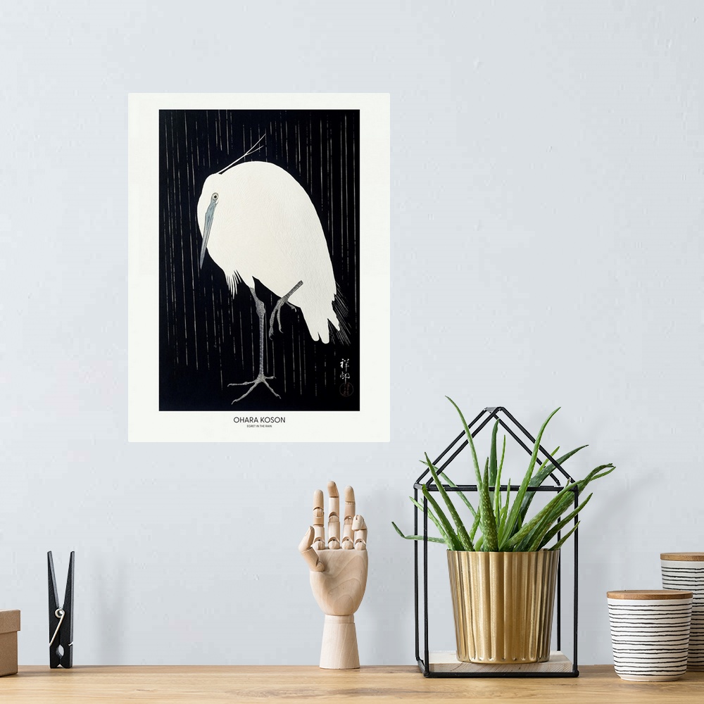 A bohemian room featuring Egret In The Rain