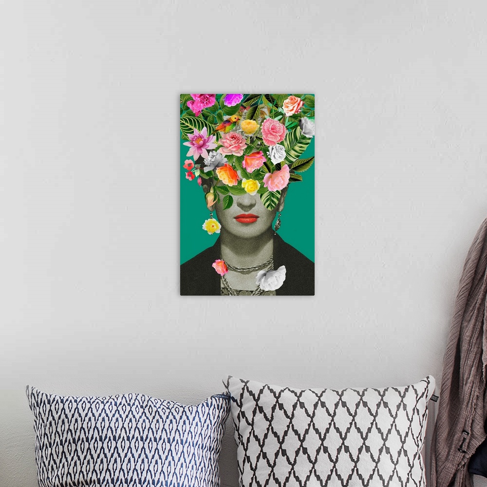 A bohemian room featuring Floral Frida