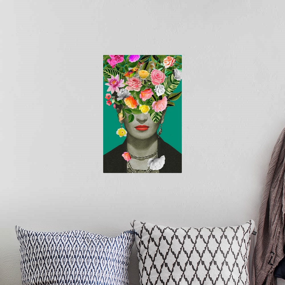A bohemian room featuring Floral Frida