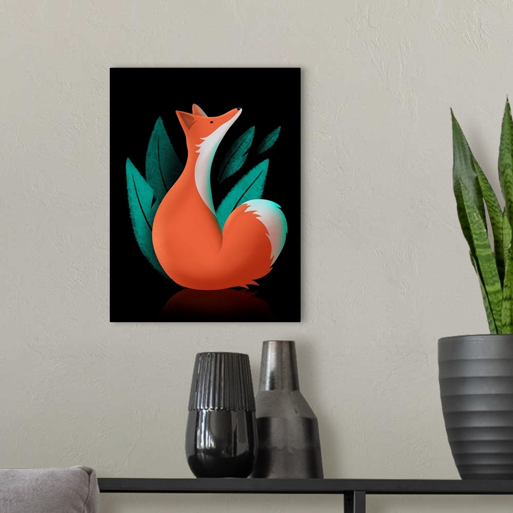 A modern room featuring Foxy Trot