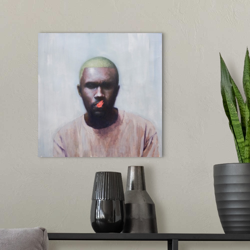 A modern room featuring Frank