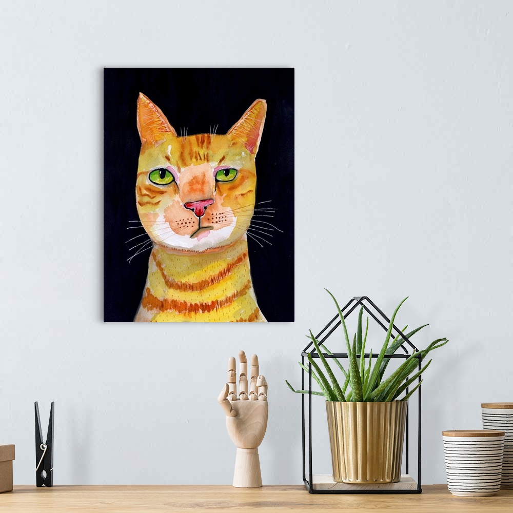 A bohemian room featuring Ginger Cat