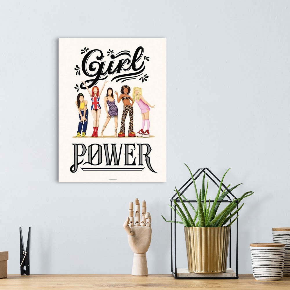 A bohemian room featuring Girl Power