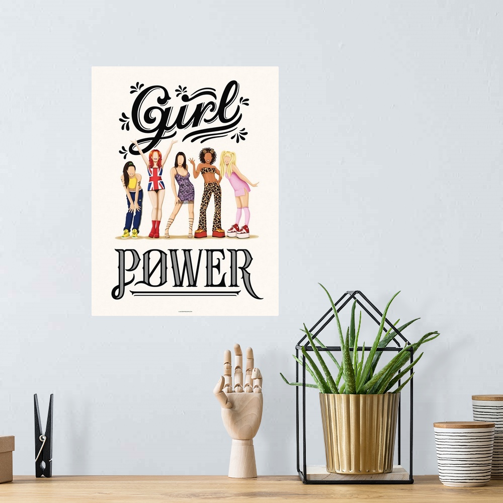 A bohemian room featuring Girl Power
