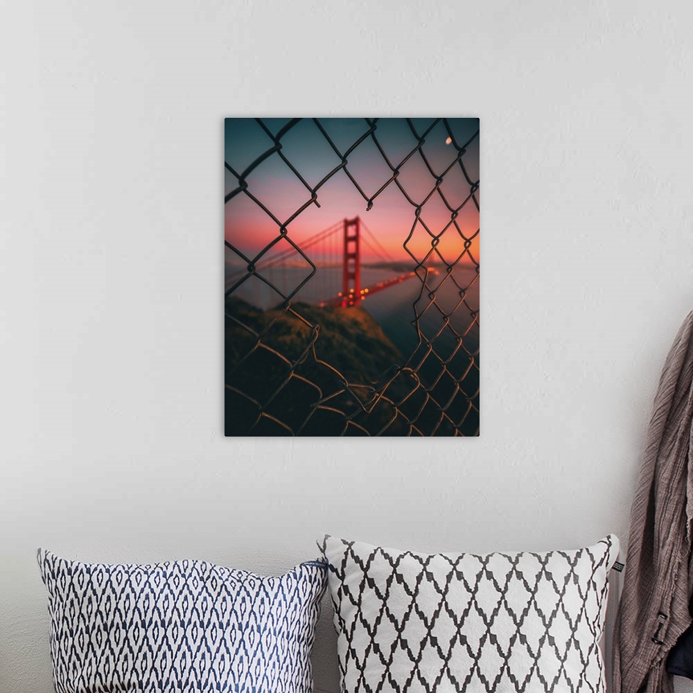 A bohemian room featuring Golden Gate Caged