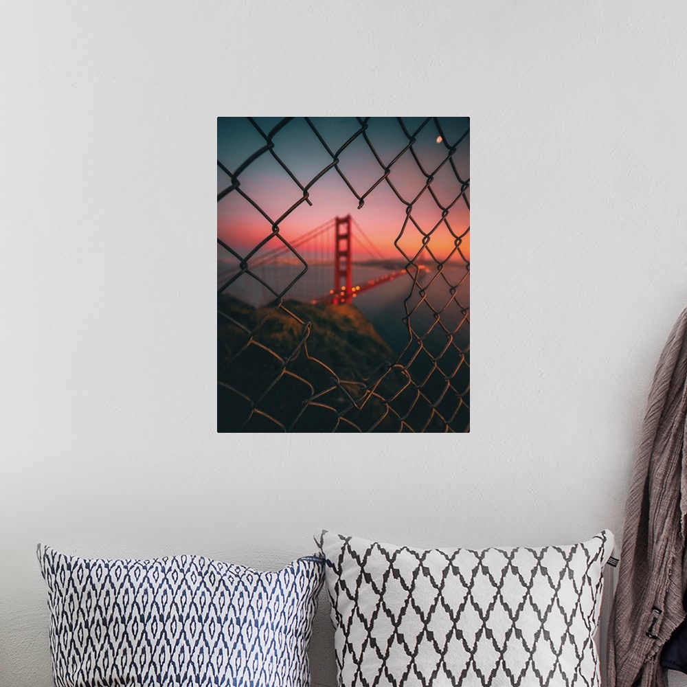 A bohemian room featuring Golden Gate Caged
