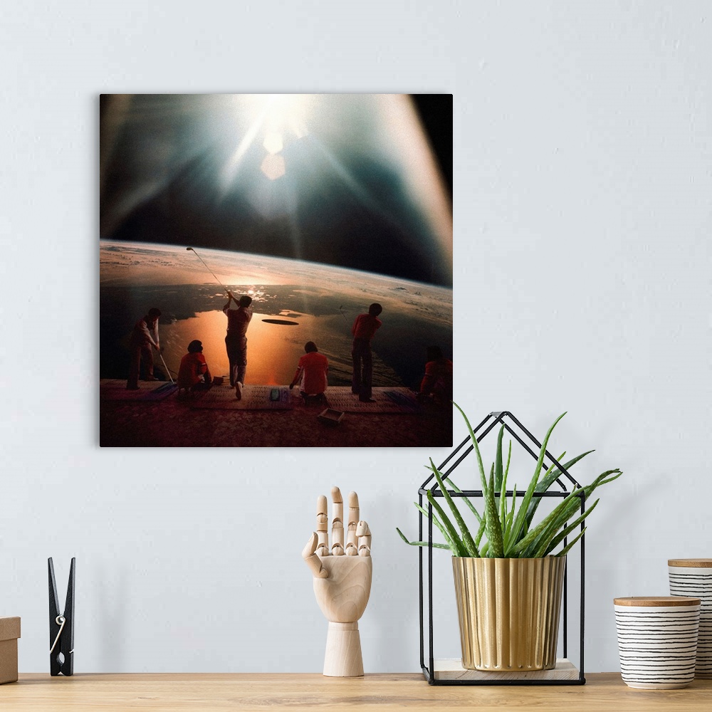 A bohemian room featuring Golfing In Space
