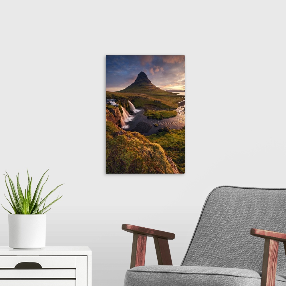 A modern room featuring Good Morning Iceland - Vertical