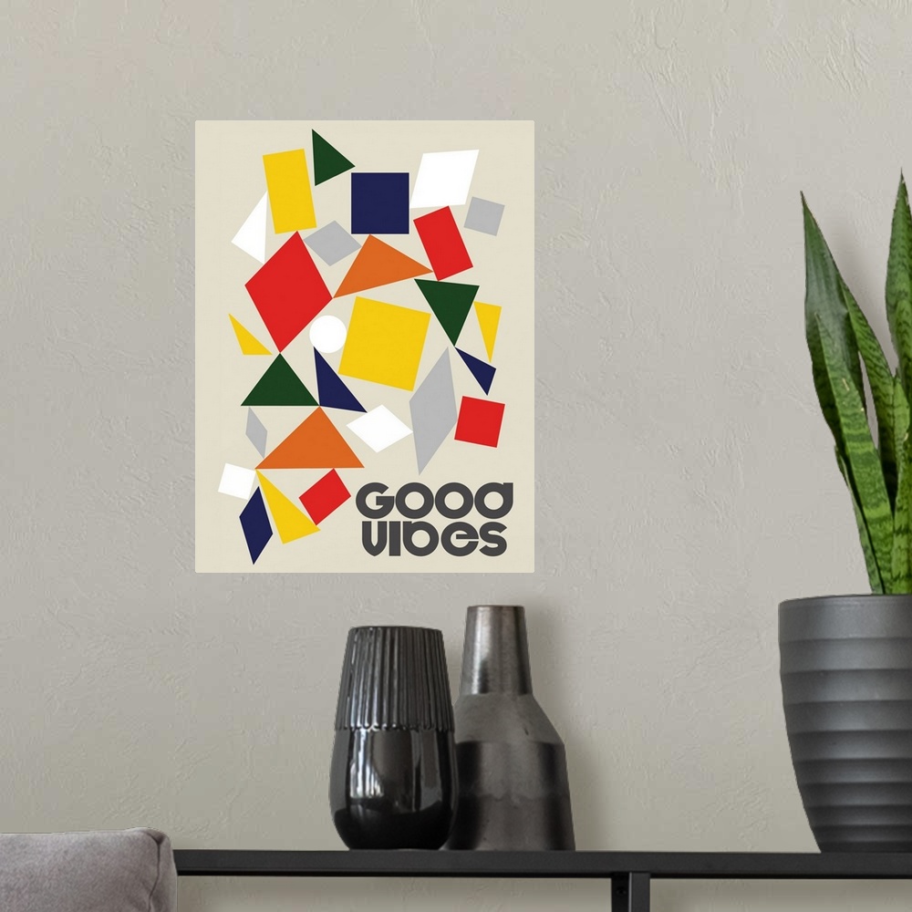 A modern room featuring Good Vibes Pieces