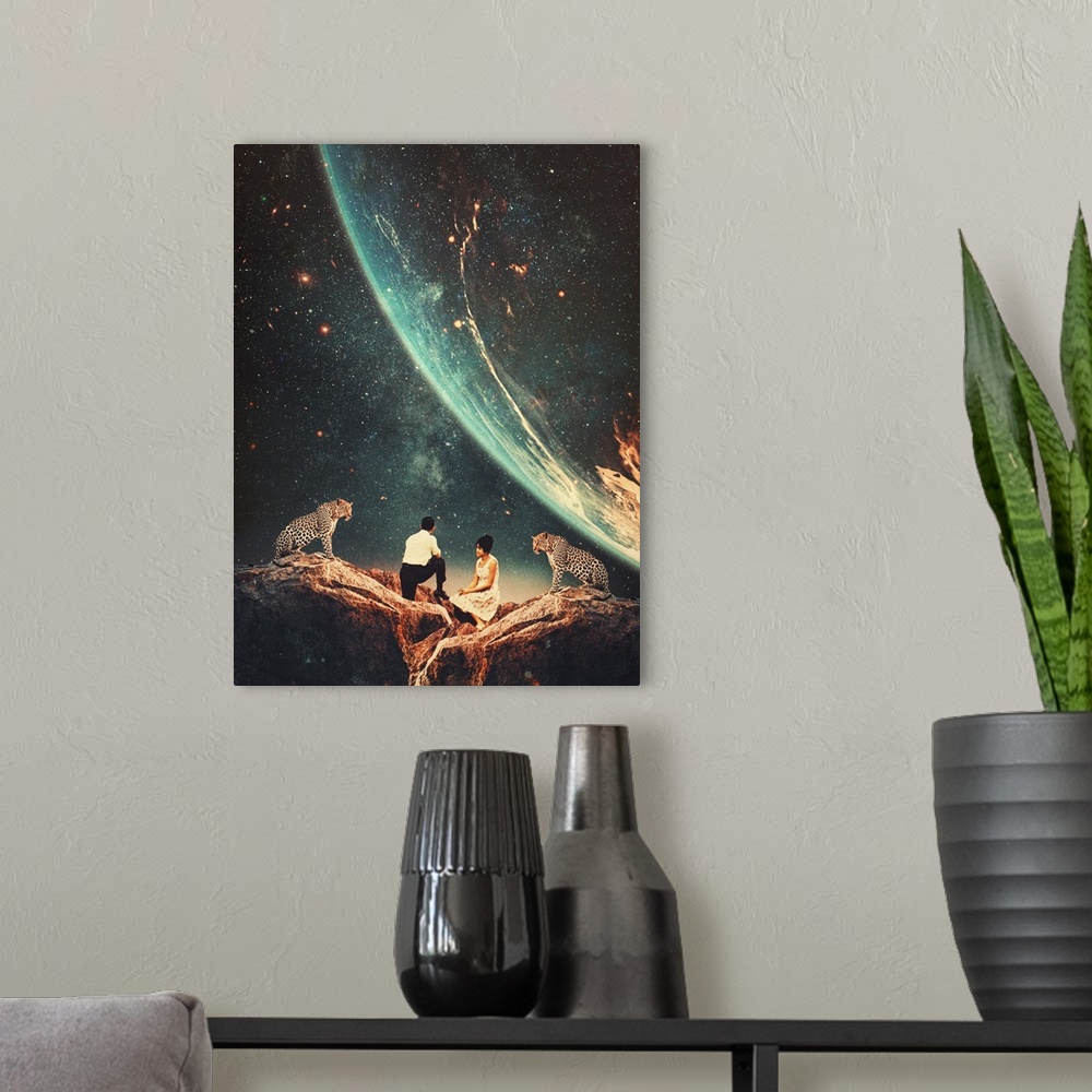 A modern room featuring Guardians Of Our Future