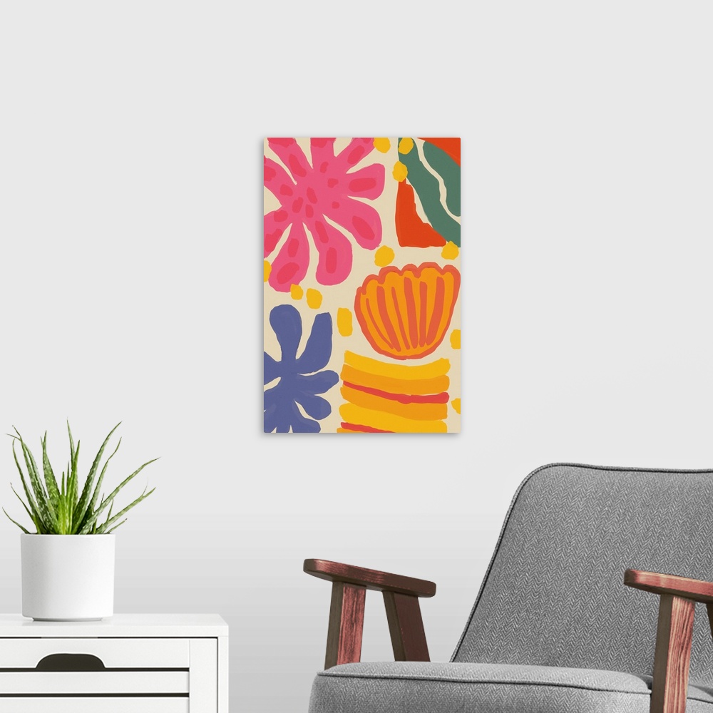 A modern room featuring Happy Summer No. 4
