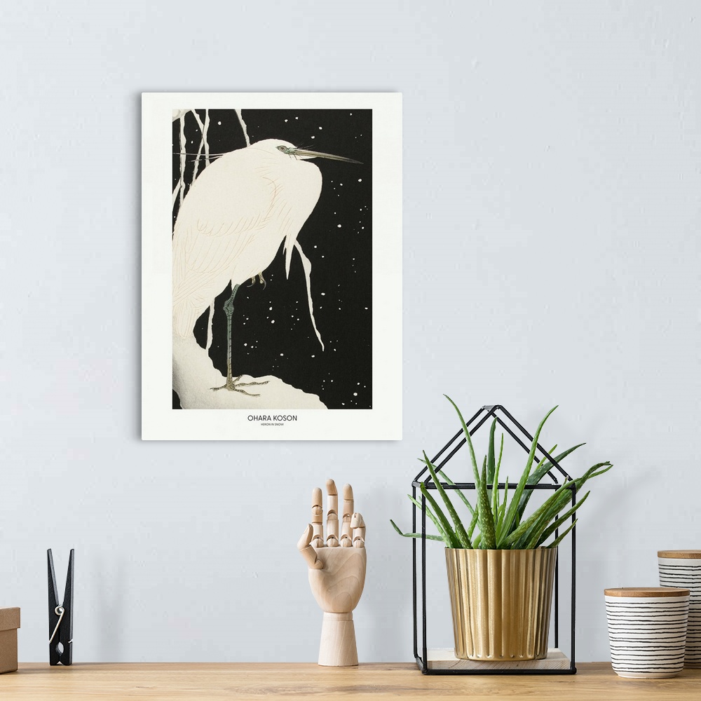 A bohemian room featuring Heron In The Snow