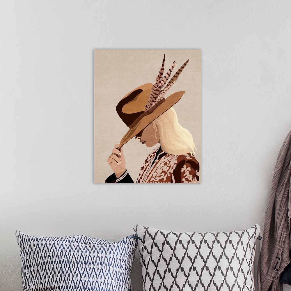 A bohemian room featuring Howdy Hat Blonde