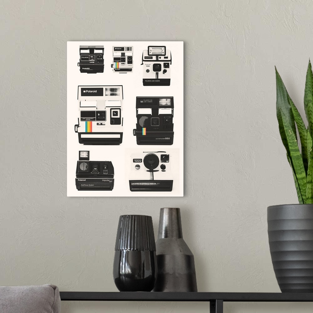 A modern room featuring Instant Camera Collection