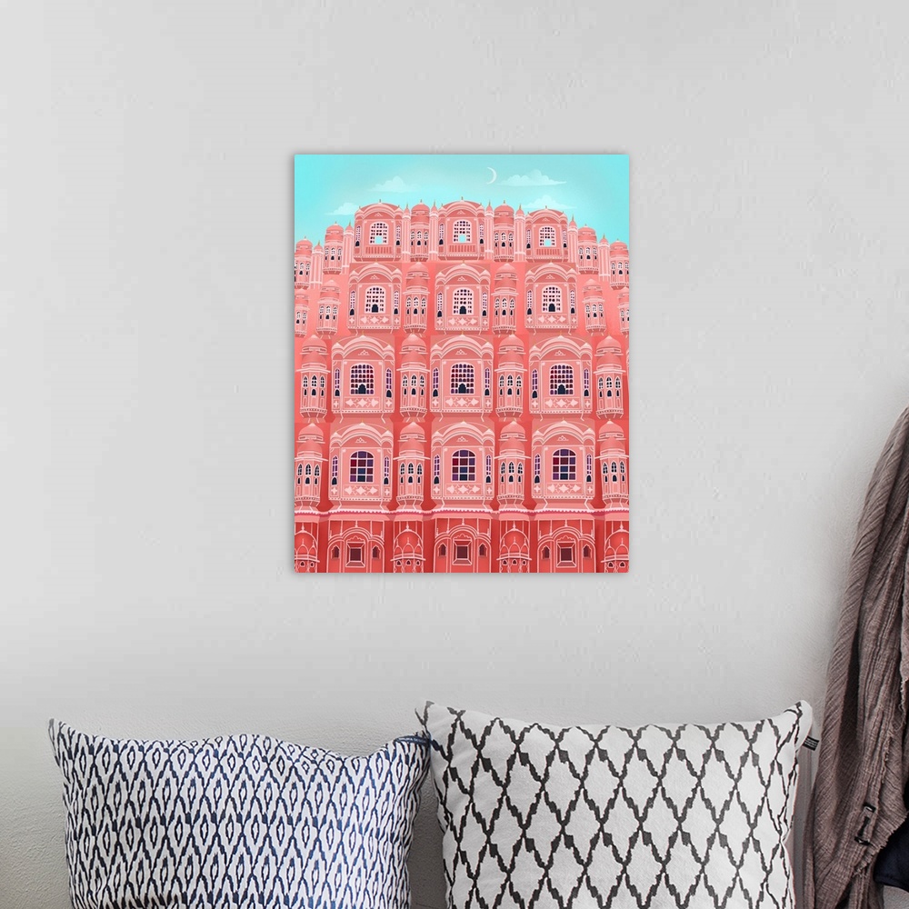 A bohemian room featuring Jaipur, India