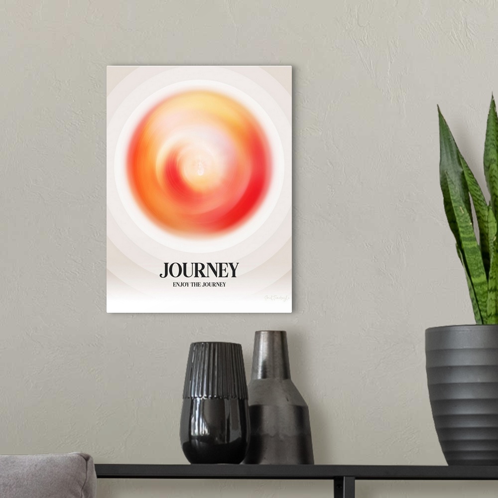 A modern room featuring Journey