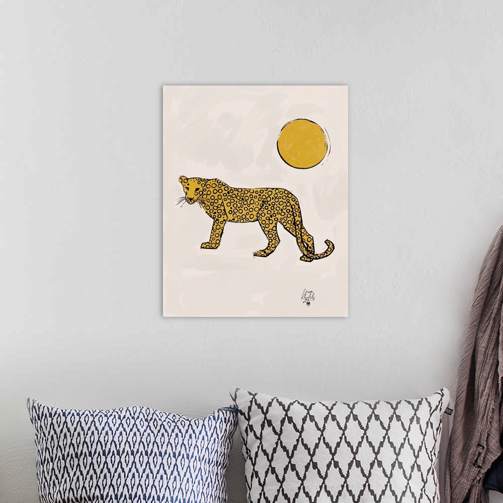 A bohemian room featuring Leopard And Sun