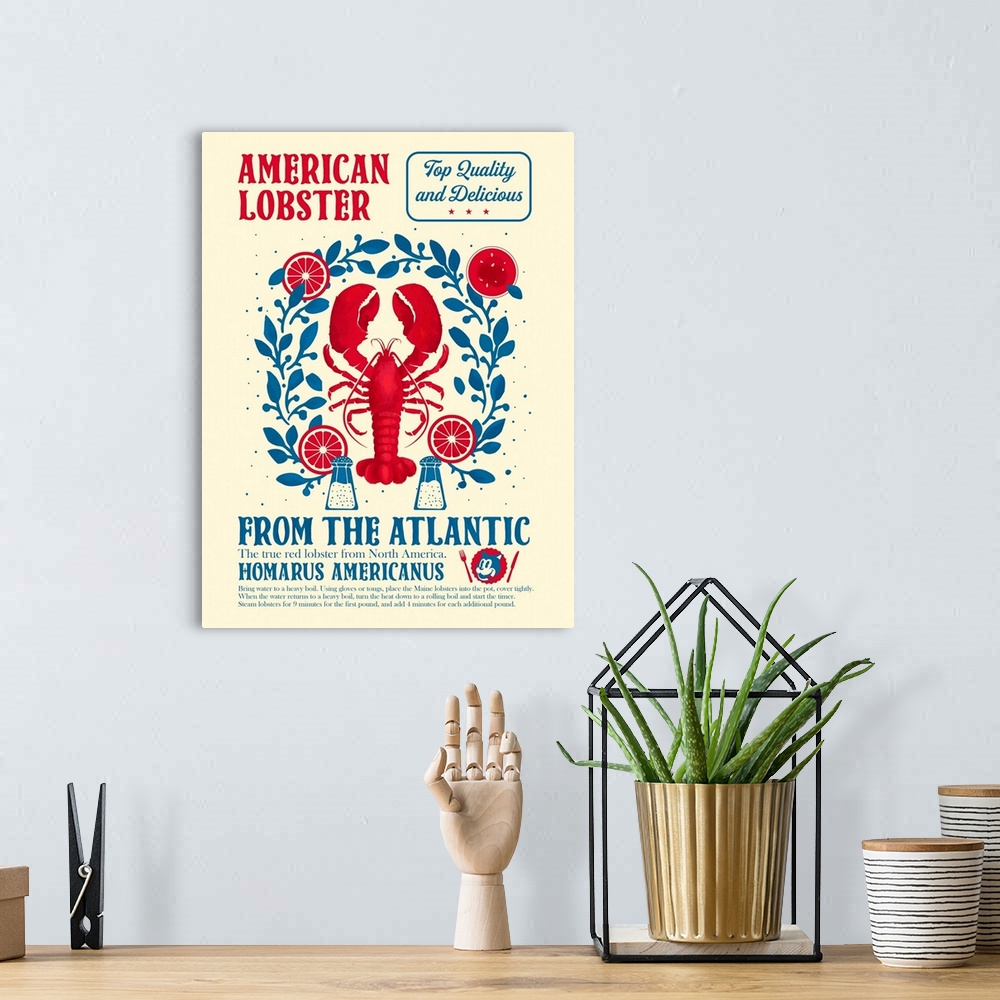 A bohemian room featuring Lobster