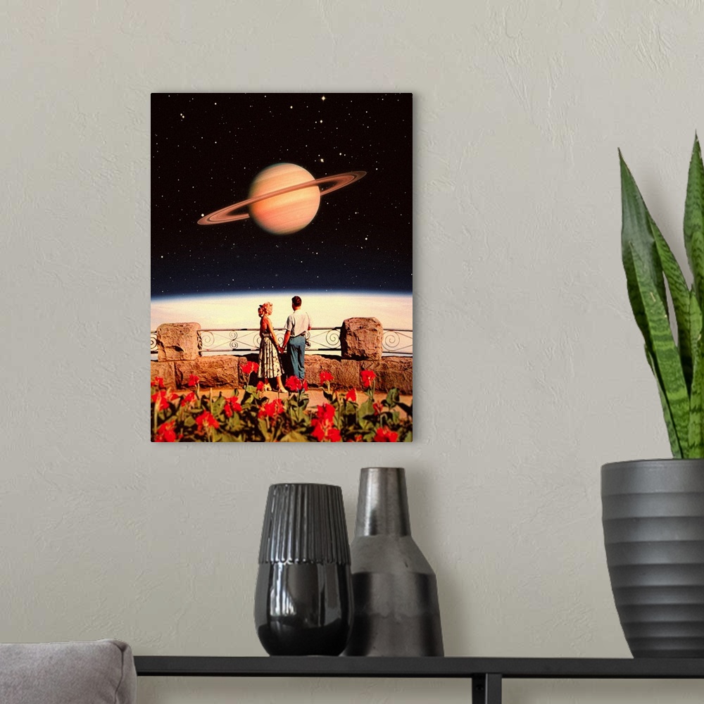 A modern room featuring Lovers In Space