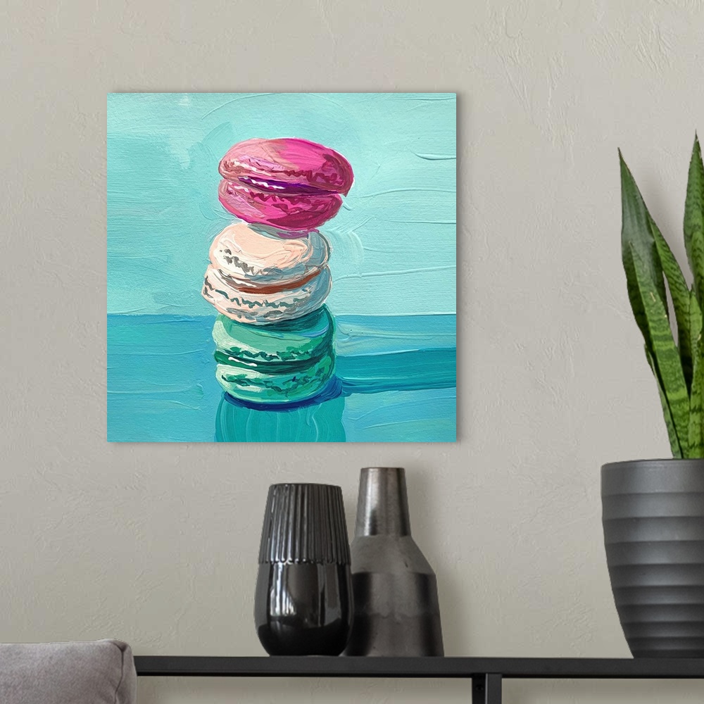 A modern room featuring Macarons