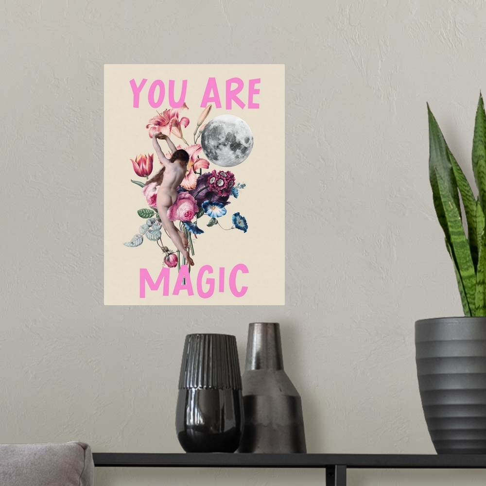 A modern room featuring Magic Collage