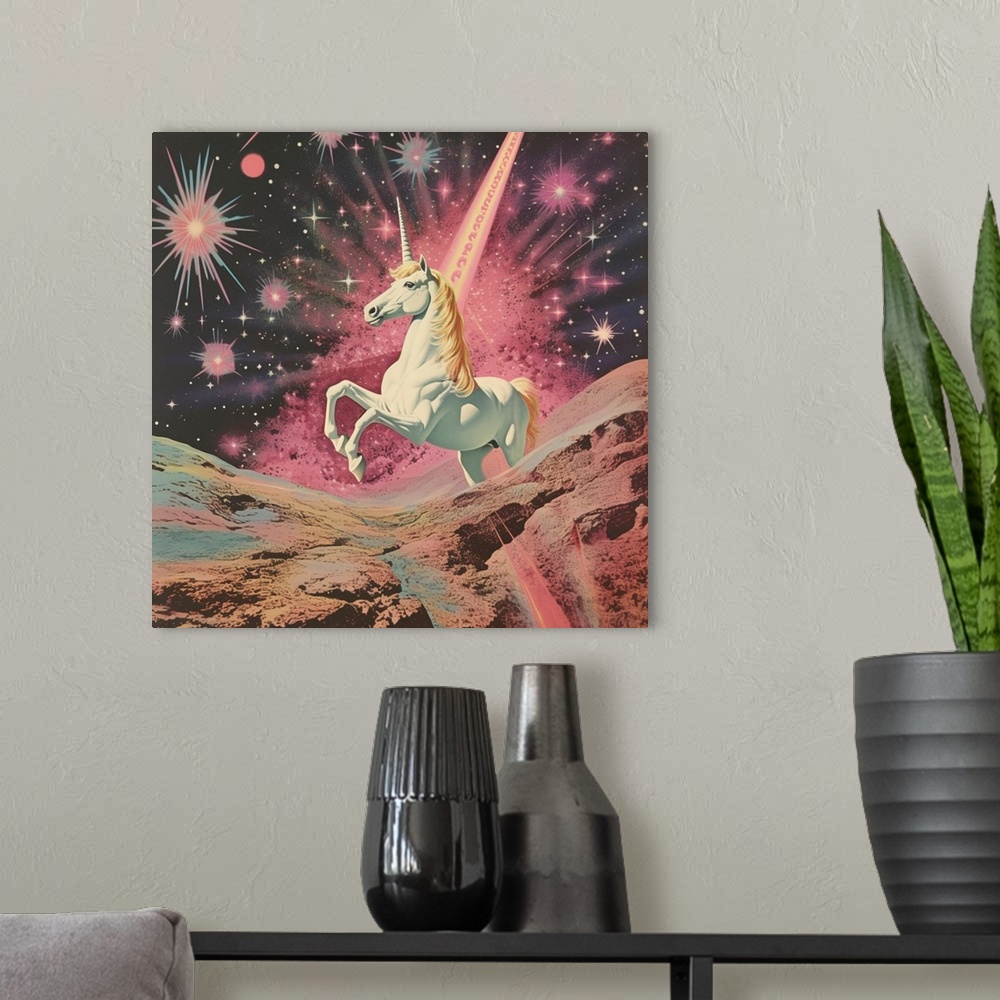 A modern room featuring Magic Unicorn