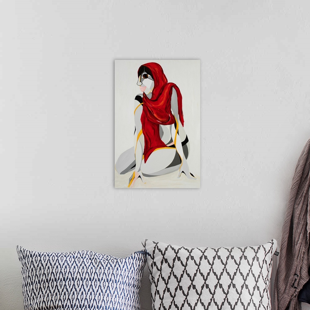 A bohemian room featuring Malala Yousafzai