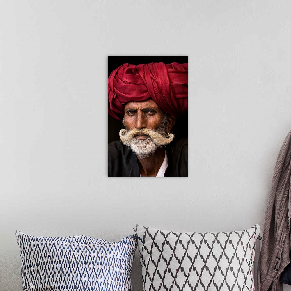 A bohemian room featuring Man From Rajasthan