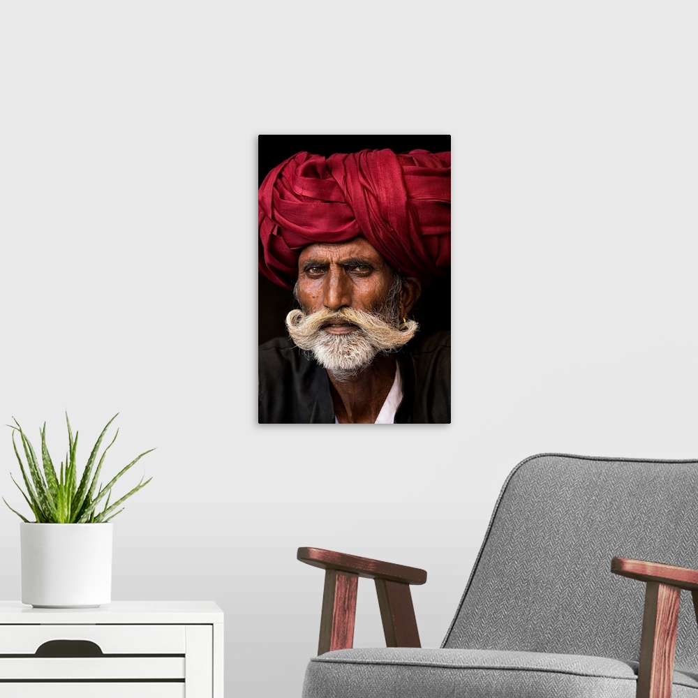 A modern room featuring Man From Rajasthan
