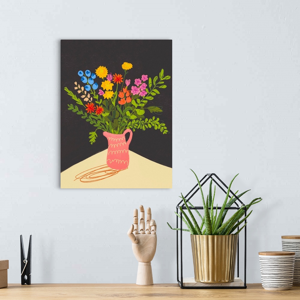 A bohemian room featuring Meadow In A Vase