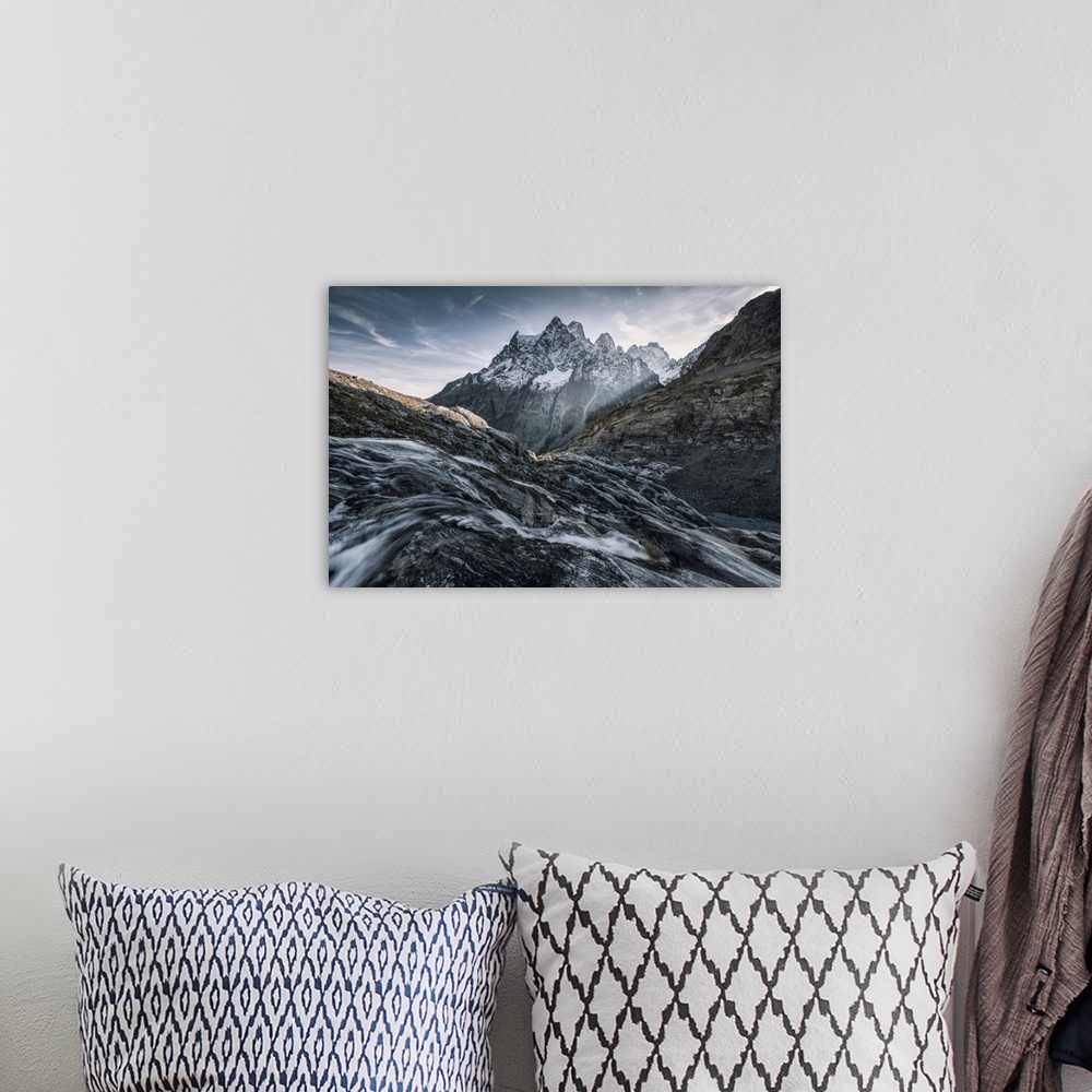 A bohemian room featuring Monochrome Mountain