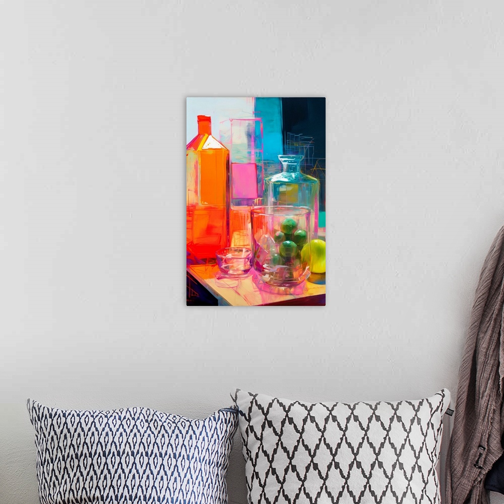 A bohemian room featuring Neon Still Life No. 2