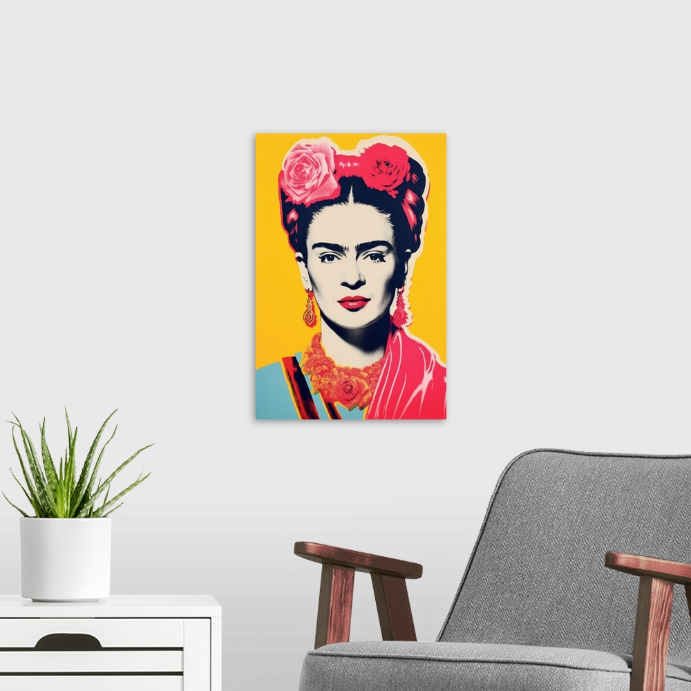 A modern room featuring Oh Frida No. 1