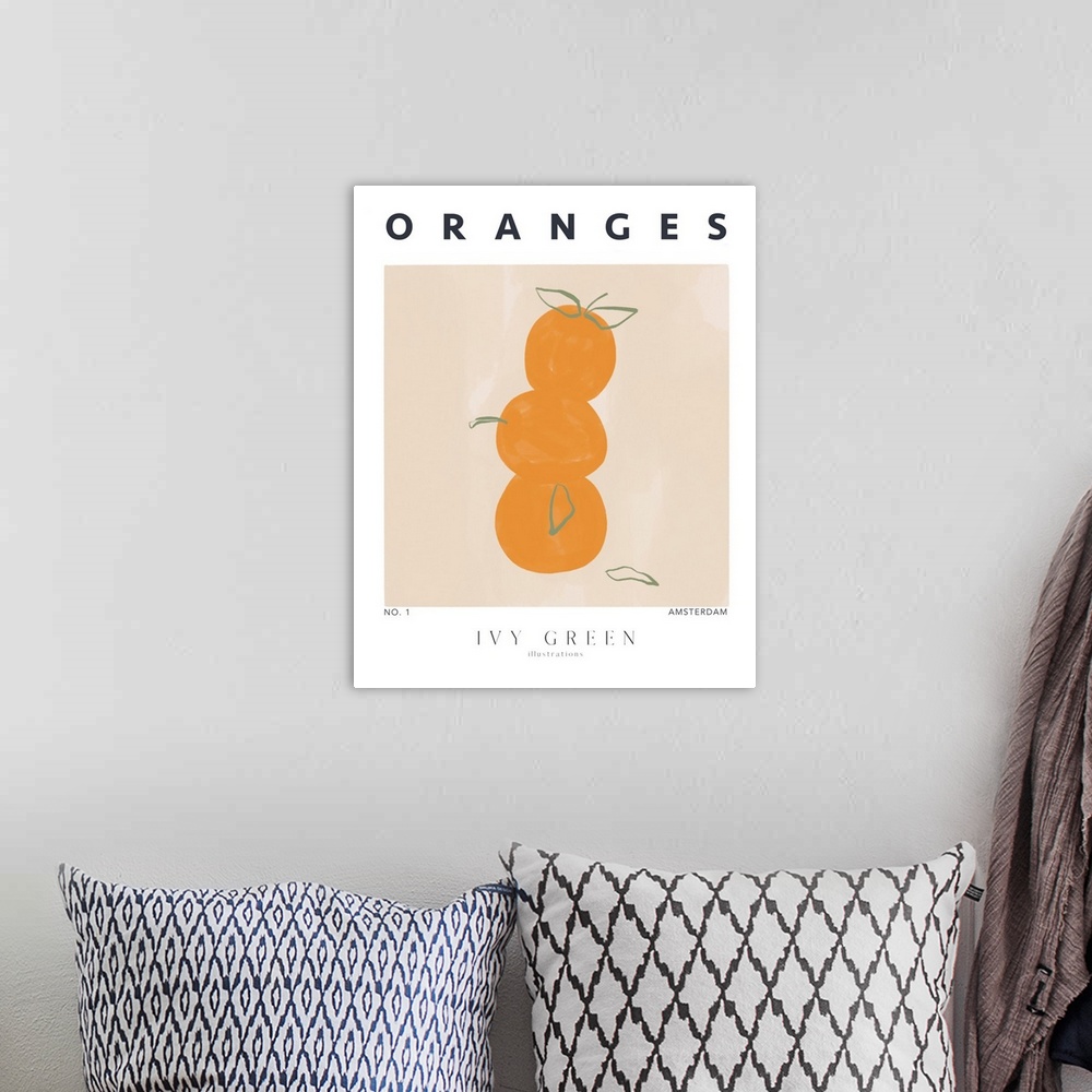 A bohemian room featuring Oranges