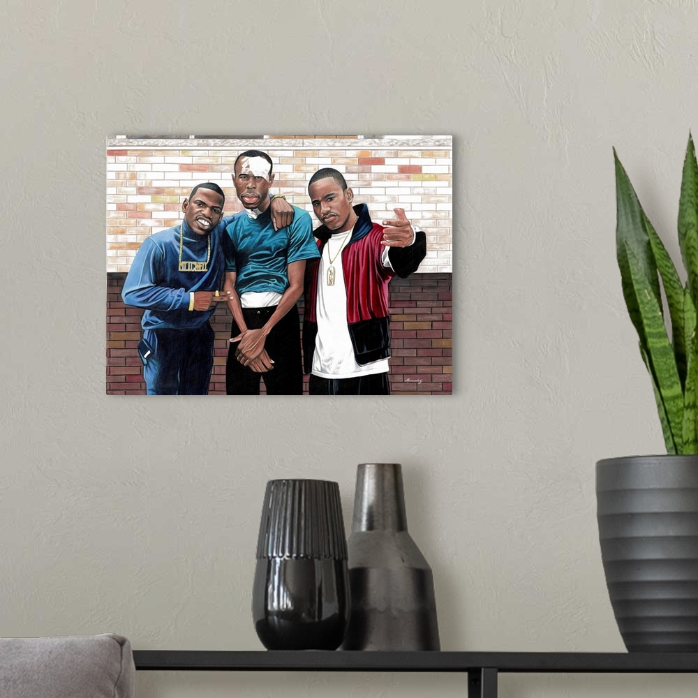 A modern room featuring Paid In Full