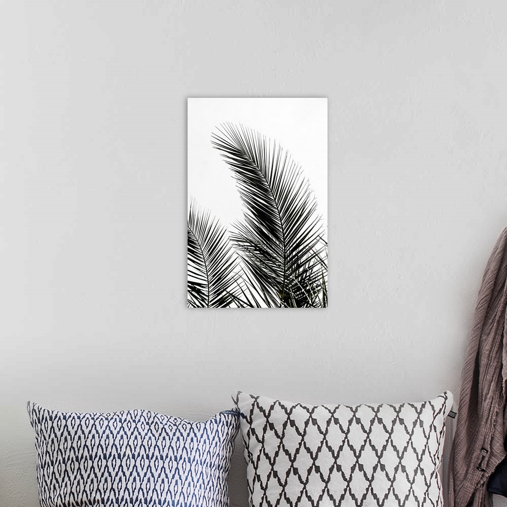 A bohemian room featuring Palm Leaves 1