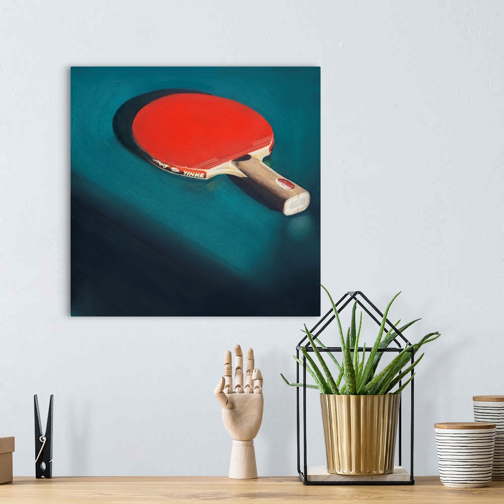 A bohemian room featuring Ping Pong Paddle