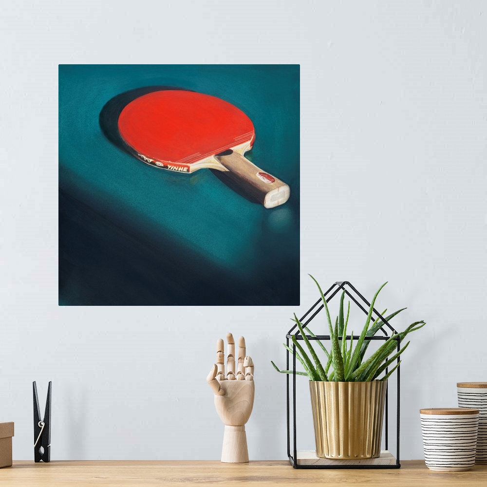 A bohemian room featuring Ping Pong Paddle