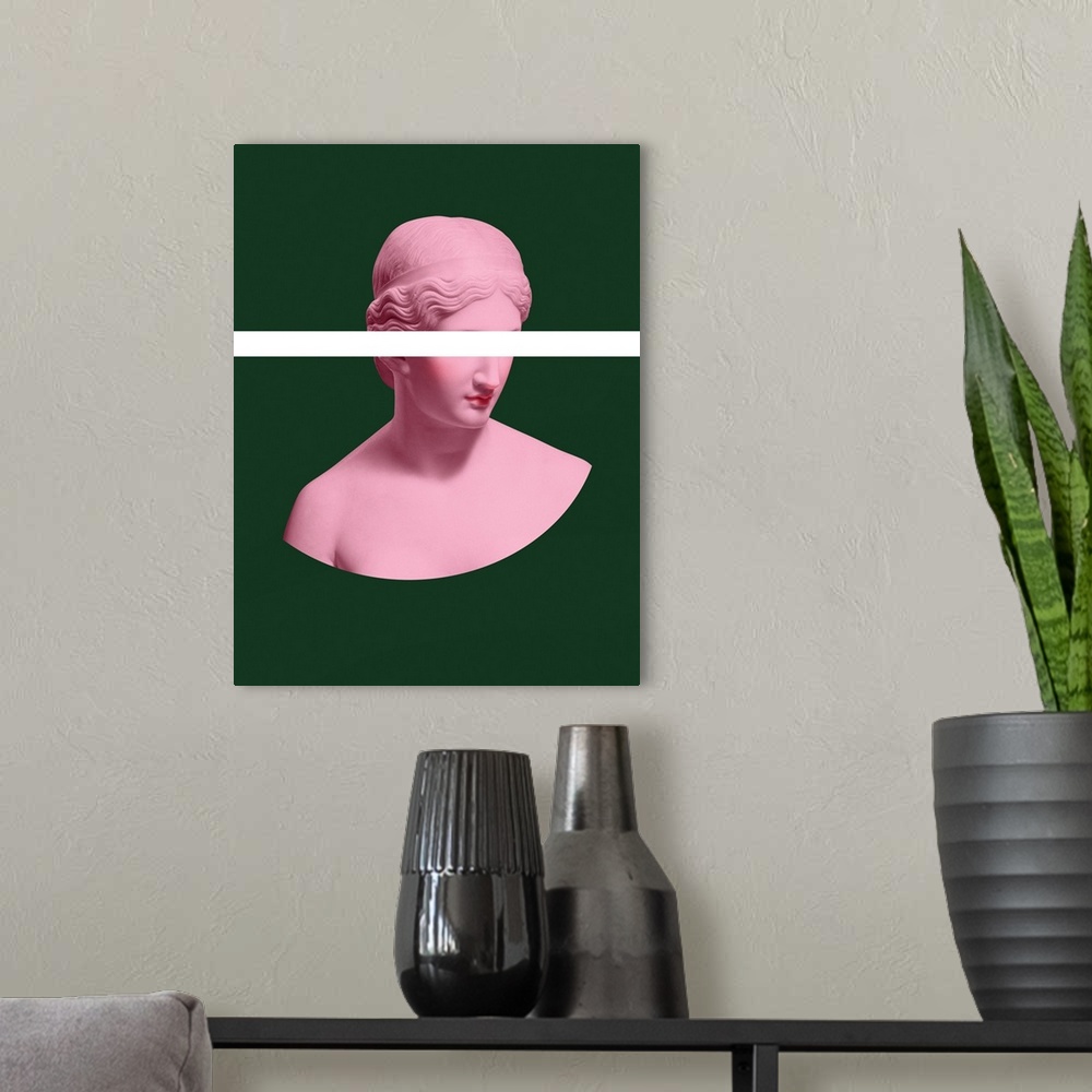 A modern room featuring Pink And Green Artemis