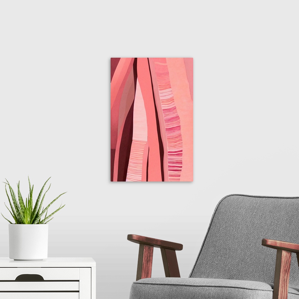 A modern room featuring Pink Layers