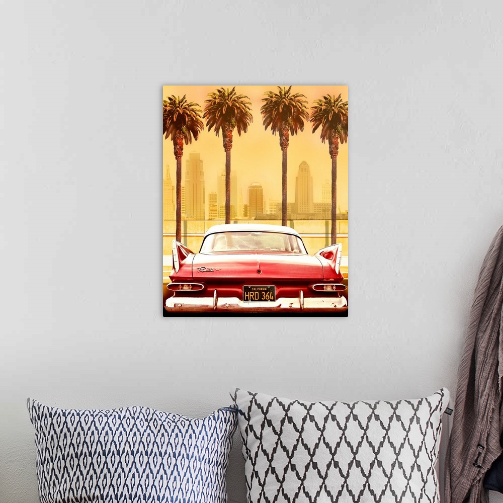 A bohemian room featuring Plymouth Savoy With Palms