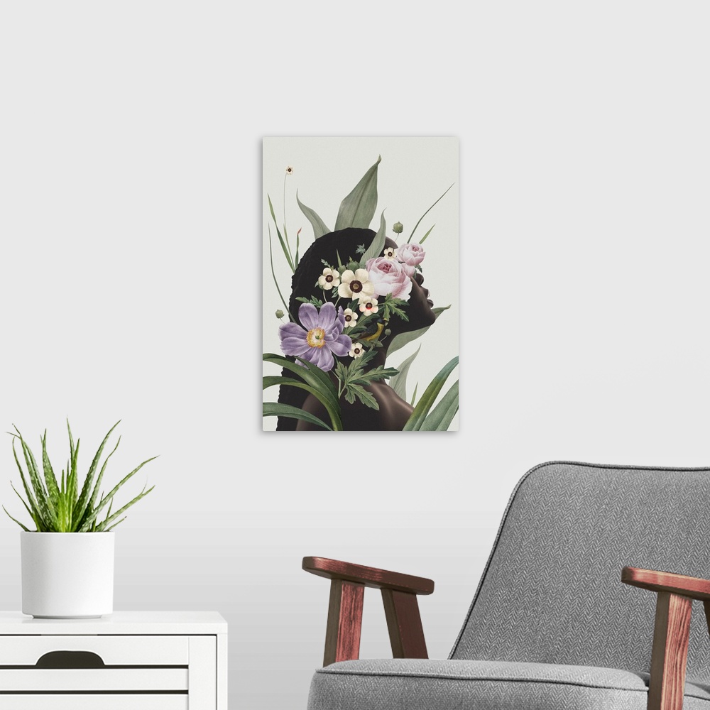 A modern room featuring Purple Flower