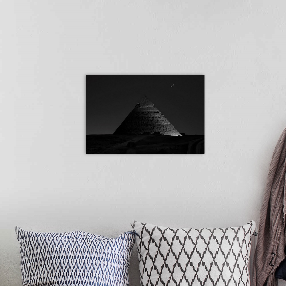 A bohemian room featuring Pyramid At Night