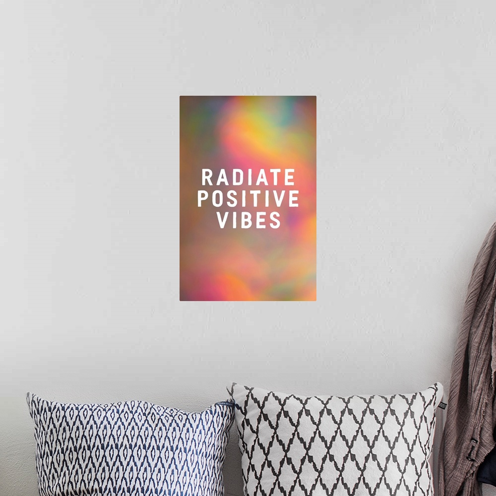 A bohemian room featuring Radiate Positive Vibes