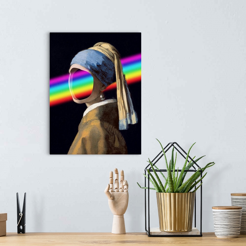 A bohemian room featuring Rainbow Portrait
