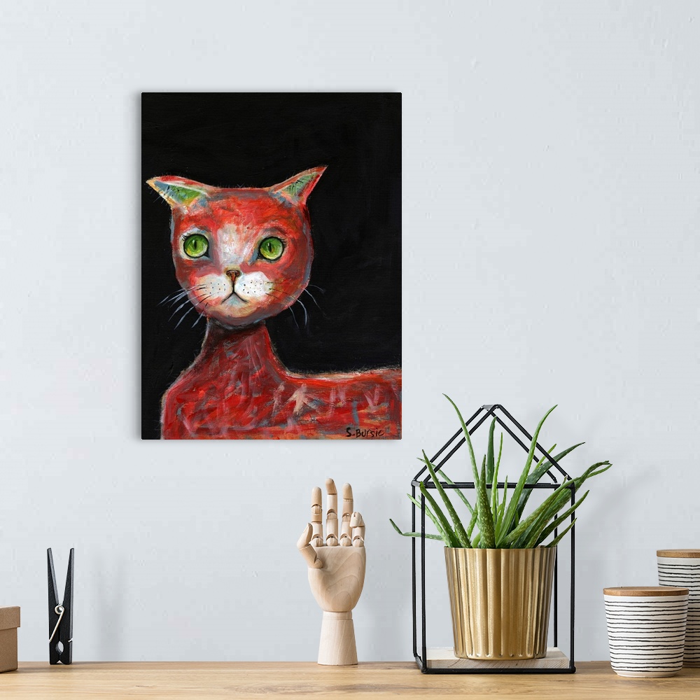 A bohemian room featuring Red Cat
