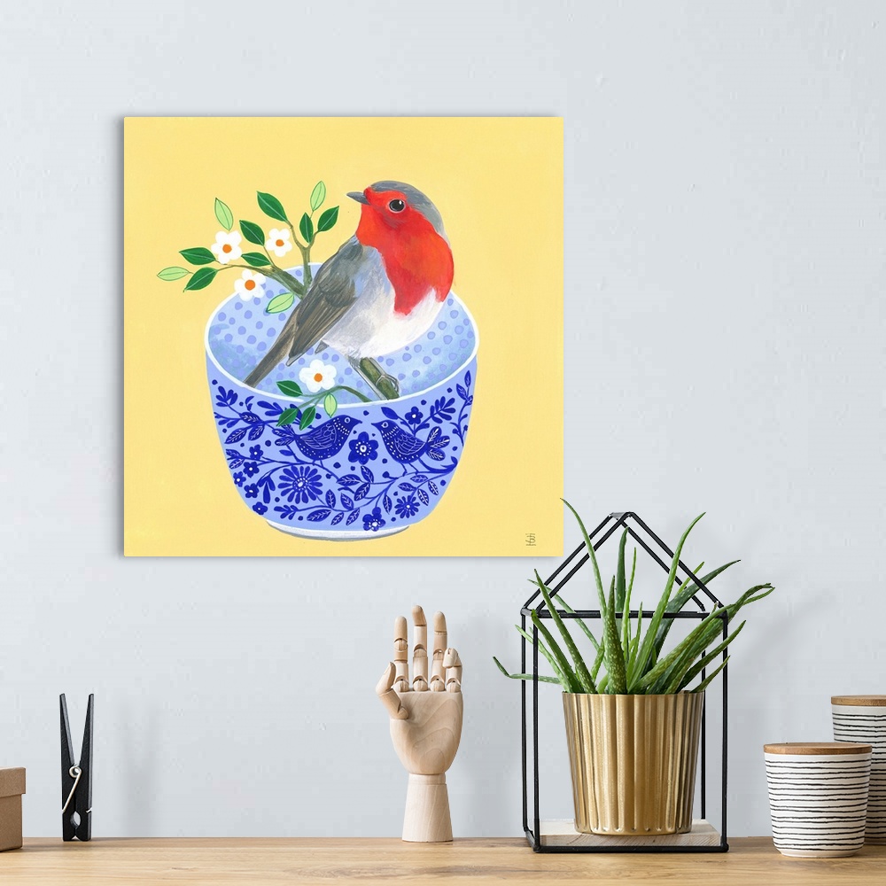 A bohemian room featuring Robin And Blue Bowl